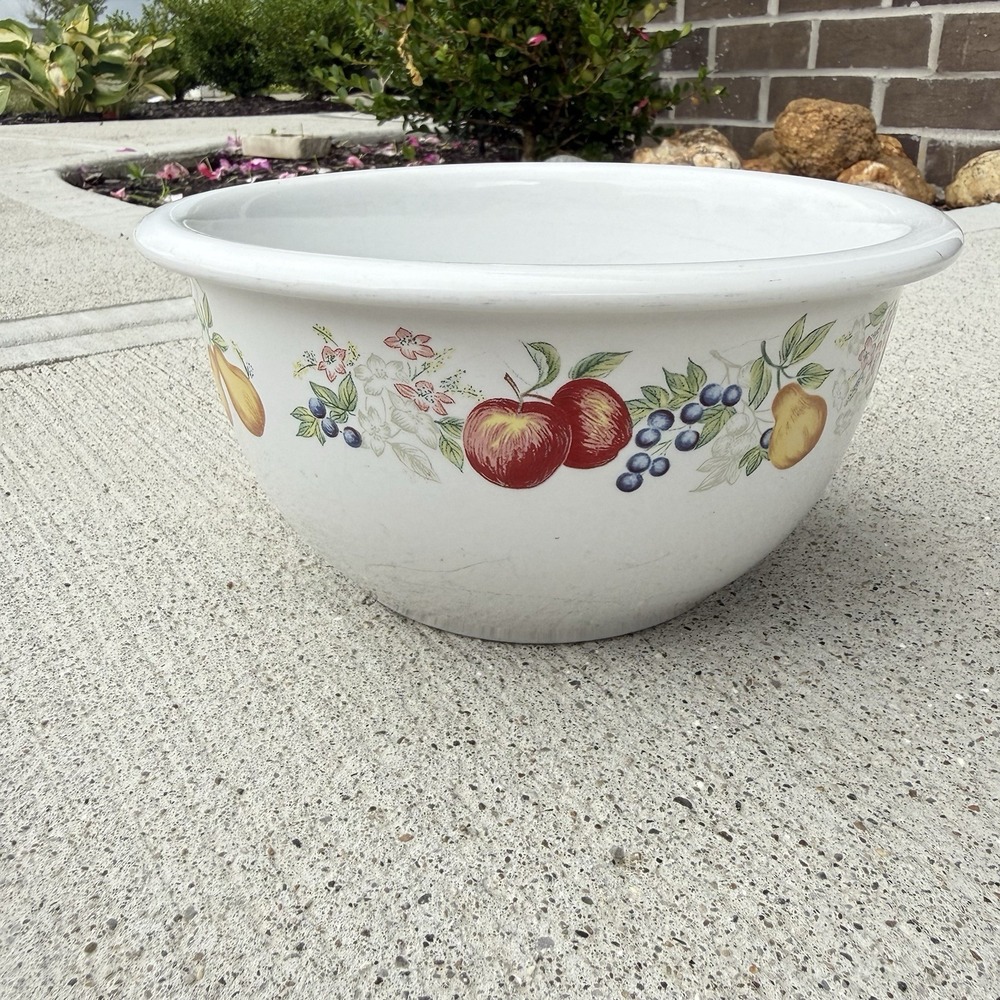Corelle Coordinates Fruit Symphony‎ 2 Qt Stoneware Serving Mixing Bowl 1.9L